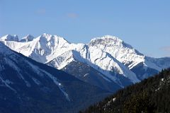 06 Mount Howard Douglas and Eagle Mountain Close Up From Viewpoint on Mount Norquay Road In Winter